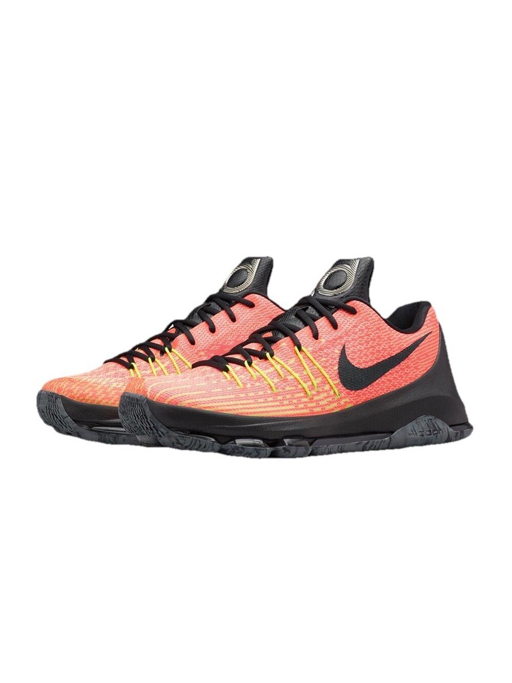 Nike KD 8 Hunts Hill Sunrise Orange Basketball Sneakers 749375-807 - Size 6.5Y